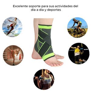 Tobillera Deportiva con Vendaje Profesional Fitness Gym Ortopedia - Promart
